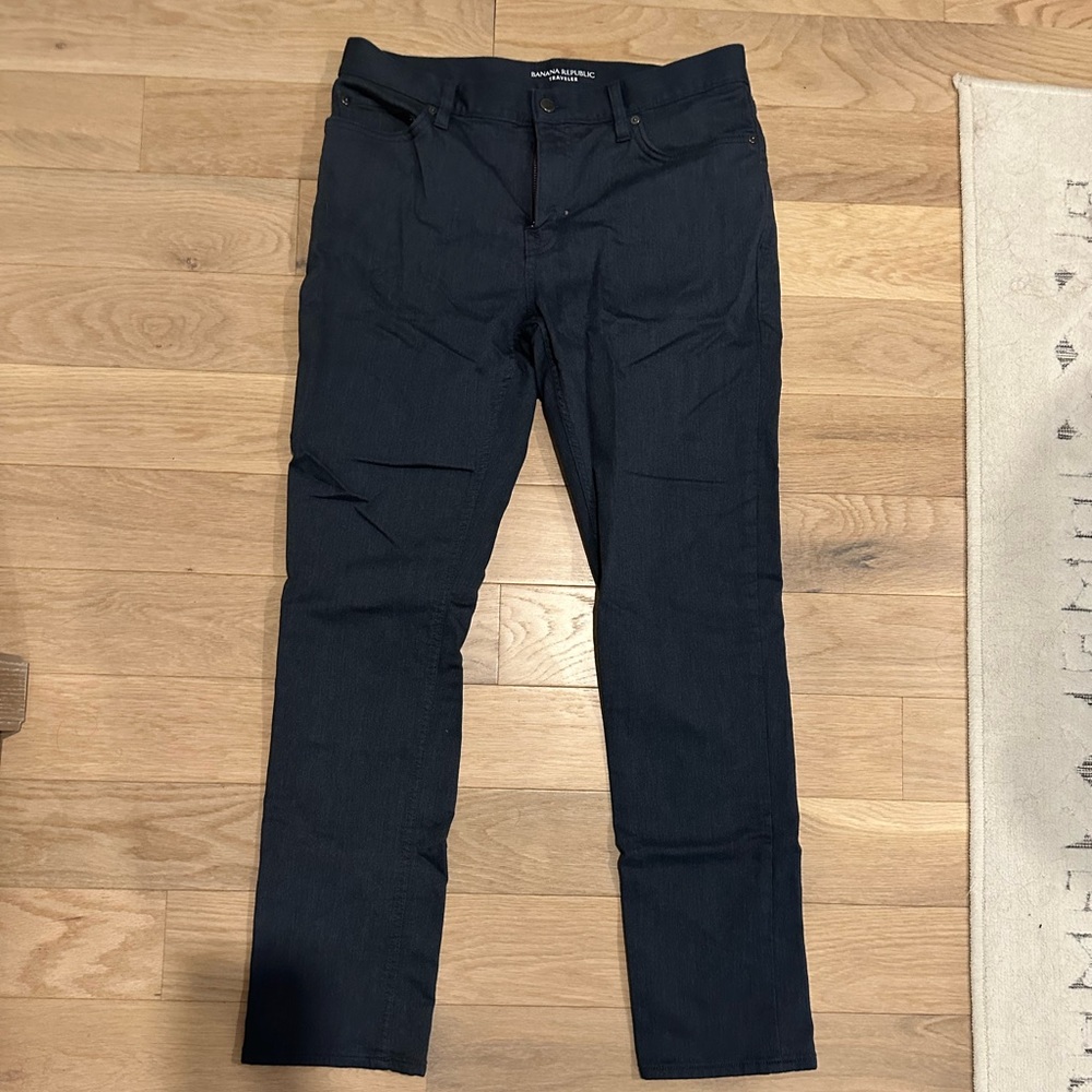 BANANA REPUBLIC - Men’s Slim Fit Traveler Pant Grey 32 x 32